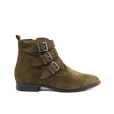 BOOTS ANDRE FEMME DAIM MARRON